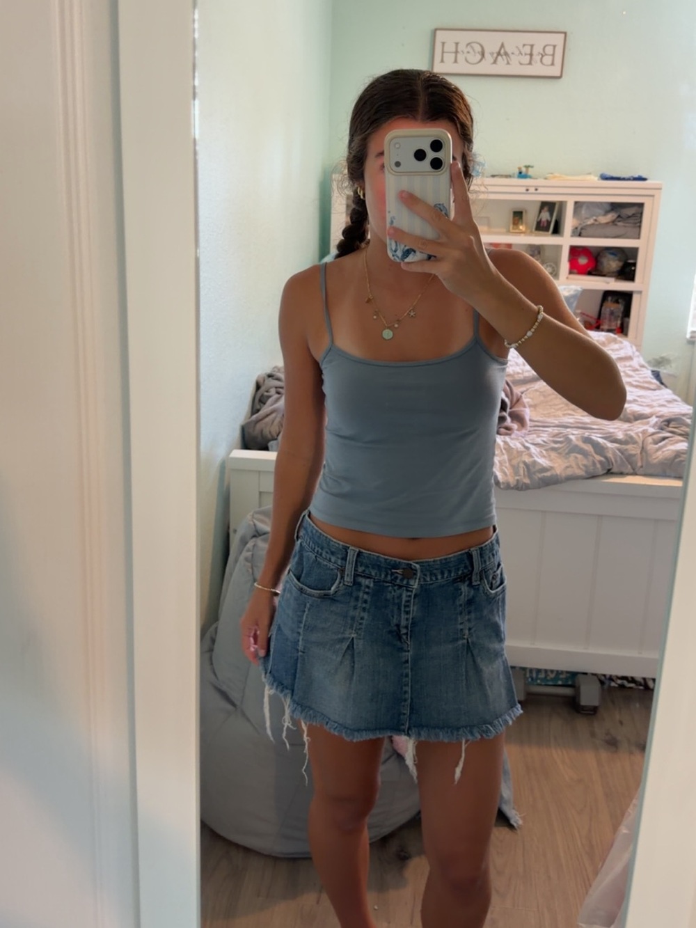 Rare Vintage Abercrombie & Fitch Jean Skirt